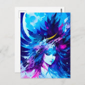 Carte Postale Moon Goddess Imaginaire japonais (Devant / Derrière)