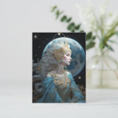 Carte postale Moon Goddess Queen Imaginaire Art (Debout devant)