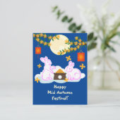 Carte Postale Moon Rabbit Mooncake Osmanthus (Debout devant)