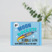 Carte Postale Moon Rockets Buble Gum (Debout devant)