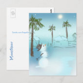 Carte postale Moon Snow (Devant / Derrière)