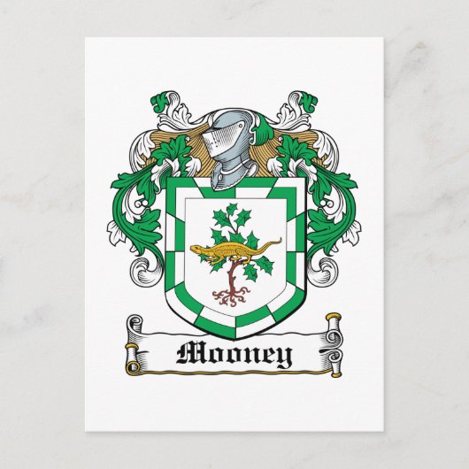 Carte Postale Mooney Family Crest (Devant)
