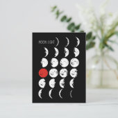 Carte Postale MOONLIGHT blanc & rouge + vos idées (Debout devant)