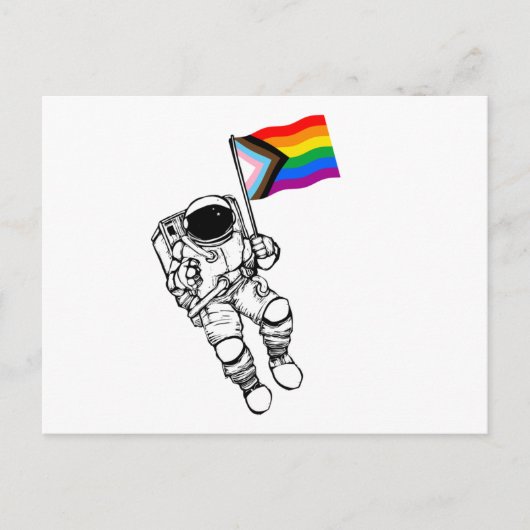 Carte Postale Moonman de la fierté Progress (Devant)