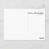 Carte Postale Moonrise de l'Est de Washington (Dos)