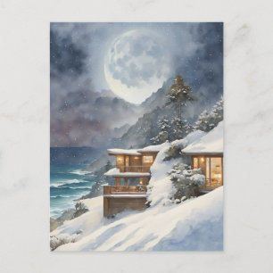 Carte Postale Moonse d'hiver Big Sur