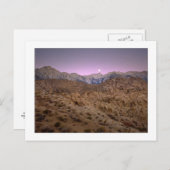 Carte Postale "Moonset sur Mt. Whitney " (Devant / Derrière)