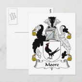 Carte Postale Moore Family Crest (Devant / Derrière)
