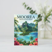 Carte Postale Moorea Polynésie française (Debout devant)