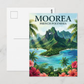 Carte Postale Moorea Polynésie française (Devant / Derrière)