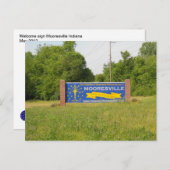 Carte Postale Mooresville Indiana (Devant / Derrière)