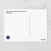 Carte Postale Mooresville Indiana (Dos)