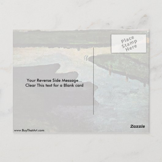 Carte Postale Moorkanal Par Paula Modersohn-Becker (Dos)