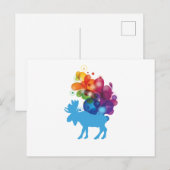 Carte postale Moose Abstraite (Devant / Derrière)