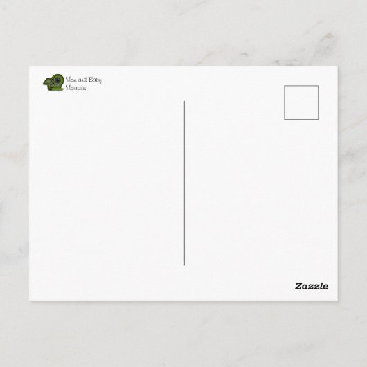 Carte Postale Moose be Breakfast Time (Dos)