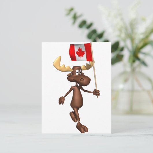 Carte Postale Moose Canada (Debout devant)