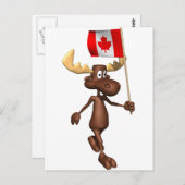 Carte Postale Moose Canada (Devant / Derrière)