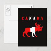 Carte Postale moose canada (Devant / Derrière)