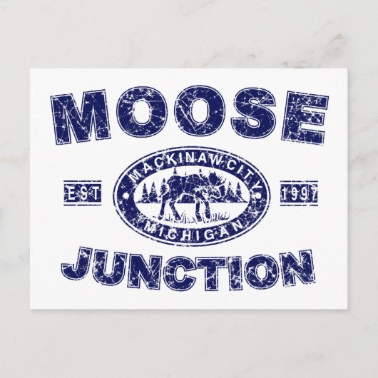 Carte Postale Moose-Junction-Distressed-[ (Devant)