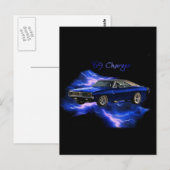Carte Postale Mopar : Chargeur de Dodge 69 (Devant / Derrière)