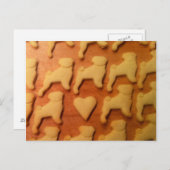 Carte Postale Mops mit Herz. Carlin avec coeur (Devant / Derrière)