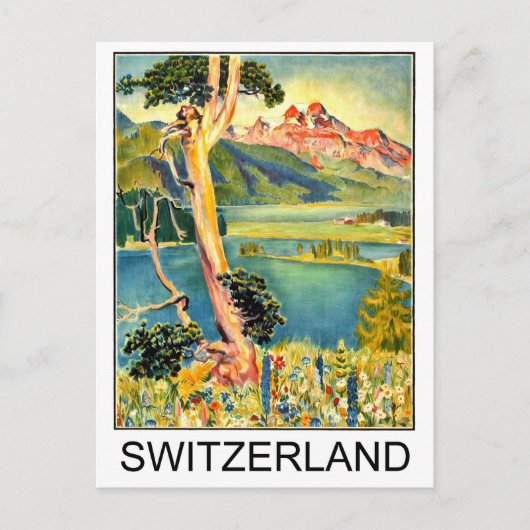 Carte Postale Mopuntains et lacs de Suisse (Devant)