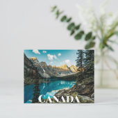 Carte Postale Moraine Lake, district d'amélioration, AB, Canada (Debout devant)