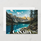 Carte Postale Moraine Lake, district d'amélioration, AB, Canada (Devant / Derrière)