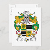 Carte Postale Morales Family Crest (Devant / Derrière)