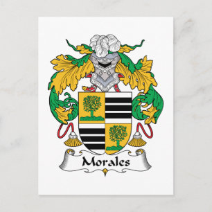 Carte Postale Morales Family Crest