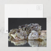 Carte Postale Morceaux de résine de boswellia naturel sur un mir (Devant / Derrière)