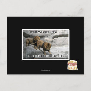 Carte Postale Mordez-moi est juste une expression !