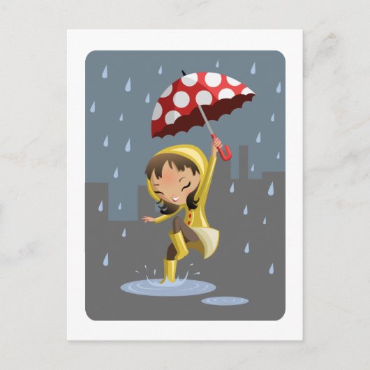 Carte Postale Morgan dans la pluie (Devant)