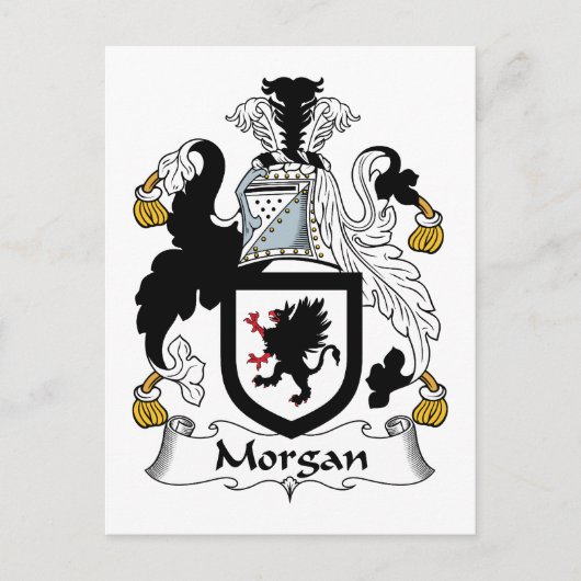 Carte Postale Morgan Family Crest (Devant)