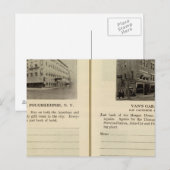 Carte Postale Morgan House, Van's Garage, Poughkeepsie (Devant / Derrière)