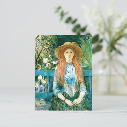 Carte Postale Morisot - Jeune fille dans un parc (Debout devant)