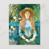 Carte Postale Morisot - Jeune fille dans un parc (Devant)
