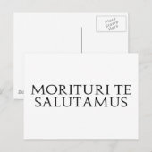 Carte Postale Morituri Te Salutamus (Devant / Derrière)