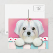 CARTE POSTALE MORKIE SHELLY (Devant / Derrière)