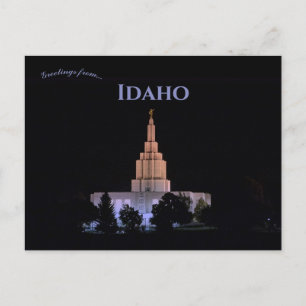 Carte Postale Mormon Idaho Falls Idaho Temple Idaho