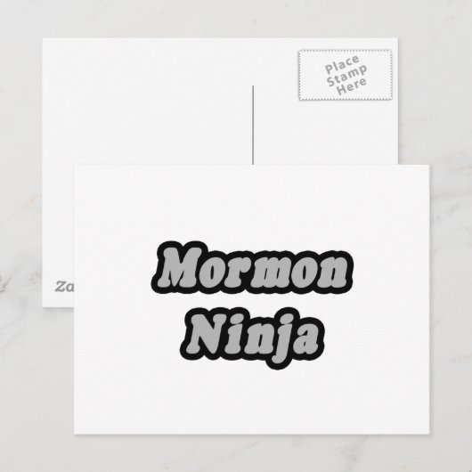 Carte Postale Mormon Ninja (Devant / Derrière)