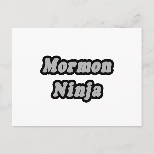 Carte Postale Mormon Ninja (Devant)
