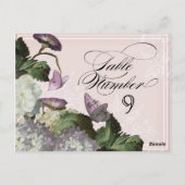 Carte Postale Morning Glory Hydrangea - Nombre de sièges de tabl (Dos)