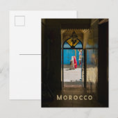 Carte Postale Morocco authentic Medina street photo (Devant / Derrière)