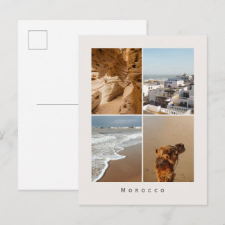 Carte Postale Morocco Travel Photo Collage (Sandy coasts)