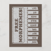 Carte Postale Morphèmes libres (Devant)