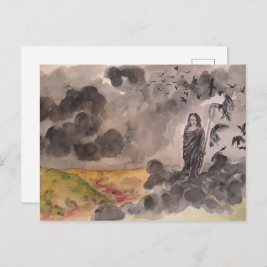 Carte postale Morrigan (Devant / Derrière)