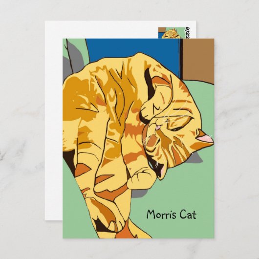 Carte postale Morris Cat (Devant / Derrière)