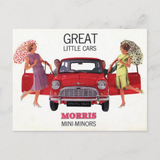 Carte Postale Morris Mini Minor 1963
