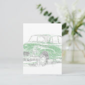 Carte Postale Morris Minor (Biro) (Debout devant)